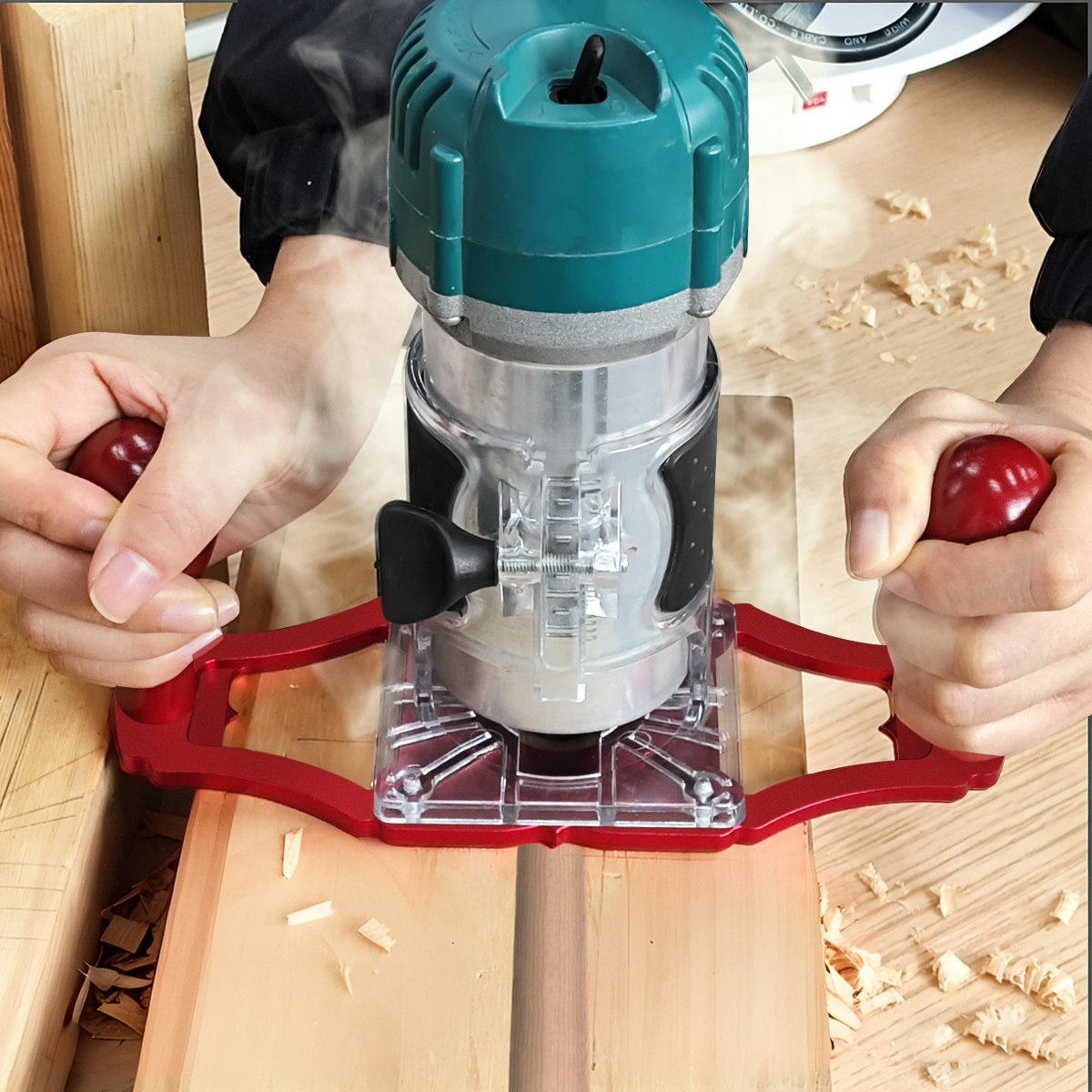 Woodworking And Carpentry - Router Base with Handles & Centerline