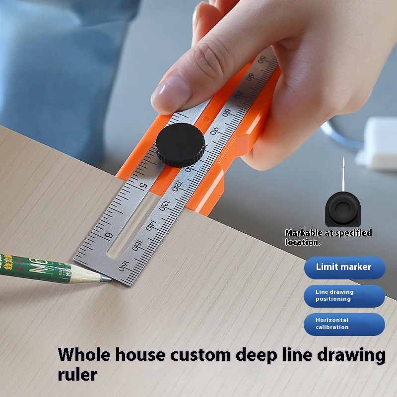 Multi-role Depth Measuring Rul - Woodworking Classes 评论和价格