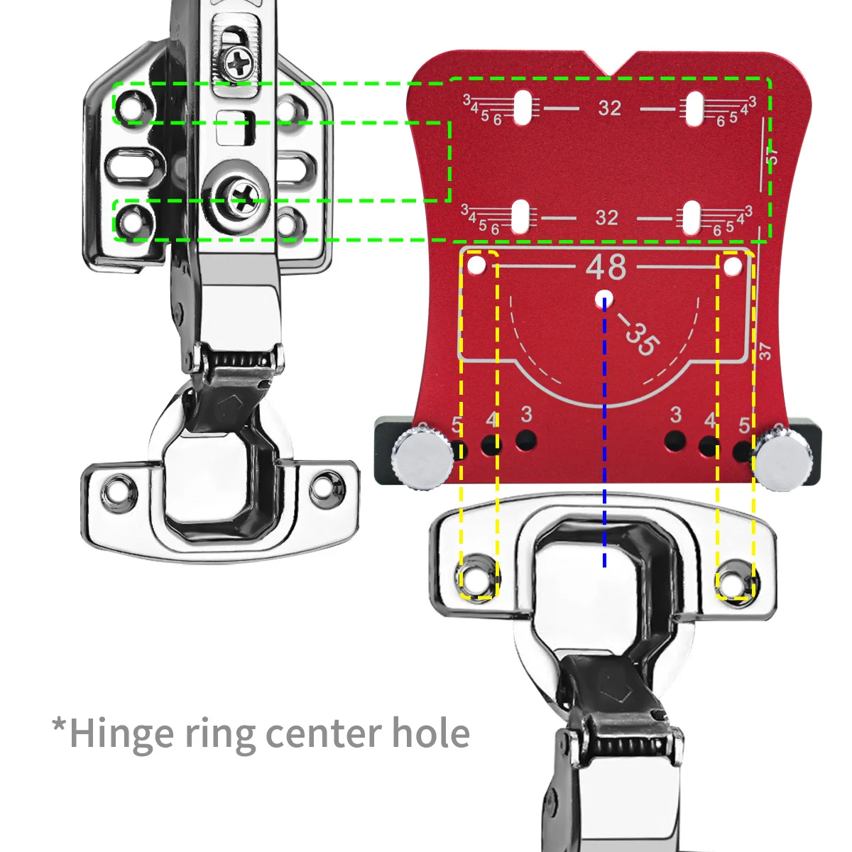 35mm Hinge Hole Positioning Te - Woodworking Classes 评论和价格