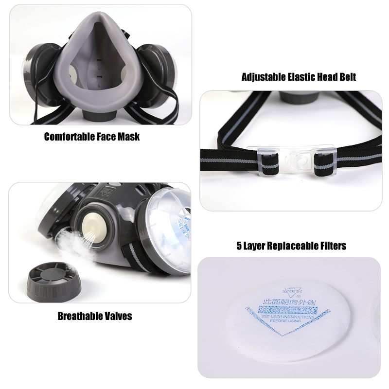 New Anti Dust Mask Full Face R - Woodworking Respirator 评论和价格