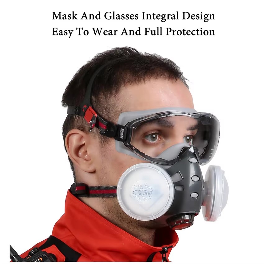 Respirator With Anti-Fog Safet - Woodworking Respirator 评论和价格