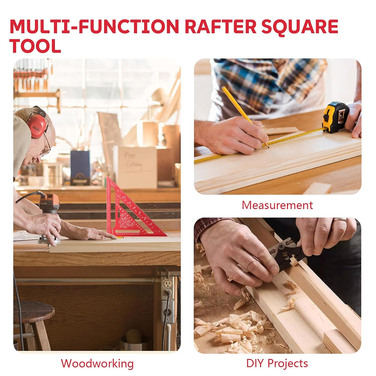 Aluminum Alloy Speed Square Hi - Woodworking Basic Tools 评论和价格