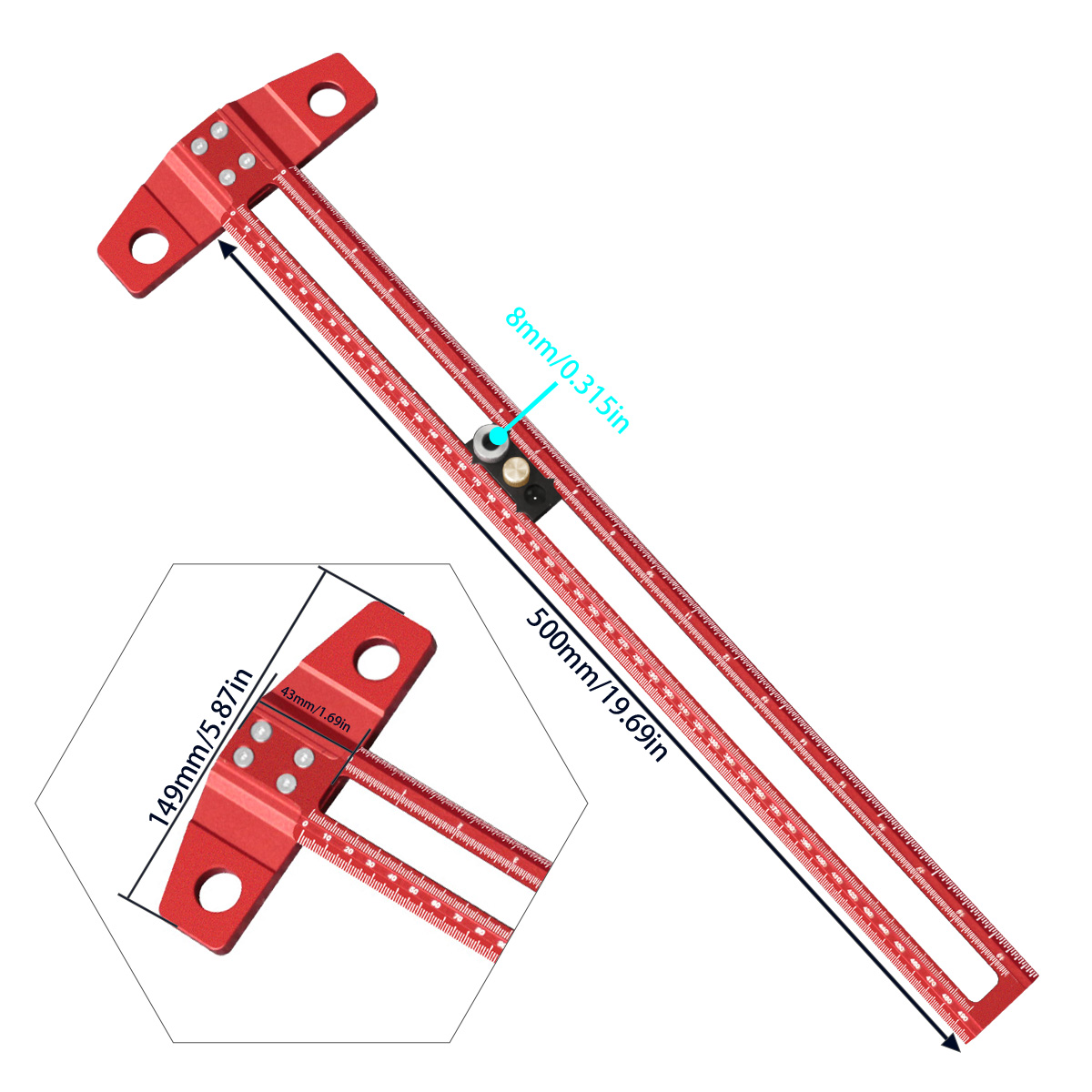 Woodworking T-Square Marking G - Woodworking Gauge 评论和价格