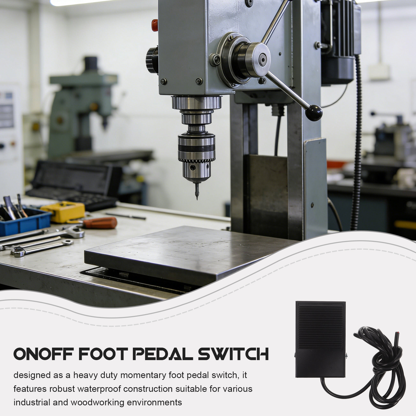 Momentary Foot Pedal Switch fo - Woodworking Industry 评论和价格