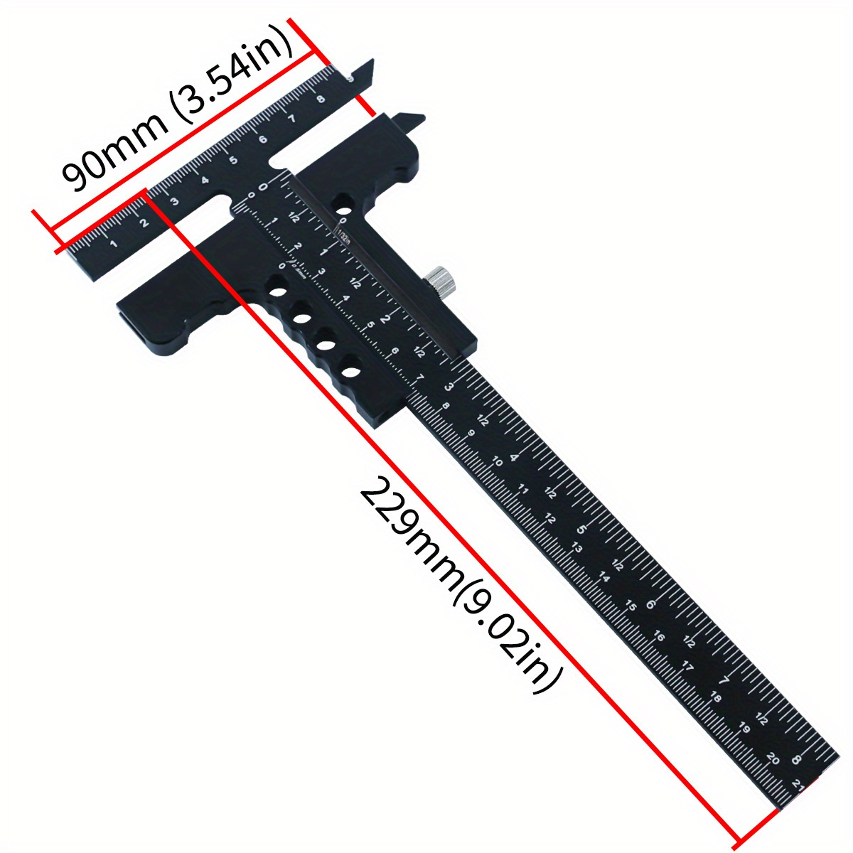 Aluminum Alloy T-Shaped Woodwo - Woodworking Gauge 评论和价格