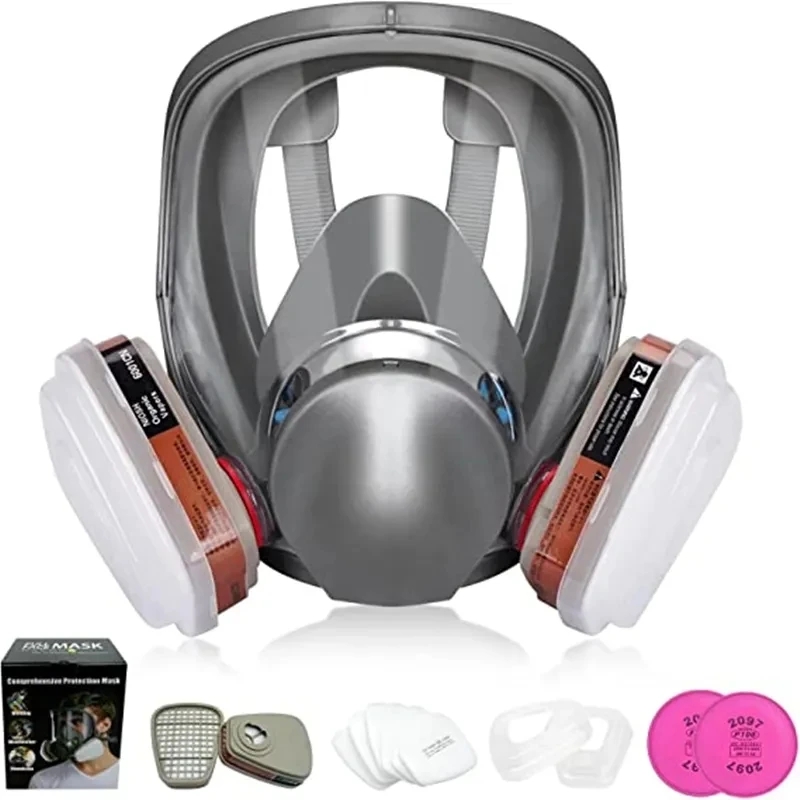 6800 Anti-Fog Gas Mask, Indust - Woodworking Respirator 评论和价格
