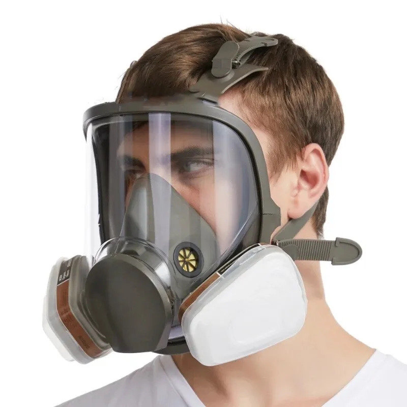 Large Size 6800 Gas Mask Full  - Woodworking Respirator 评论和价格