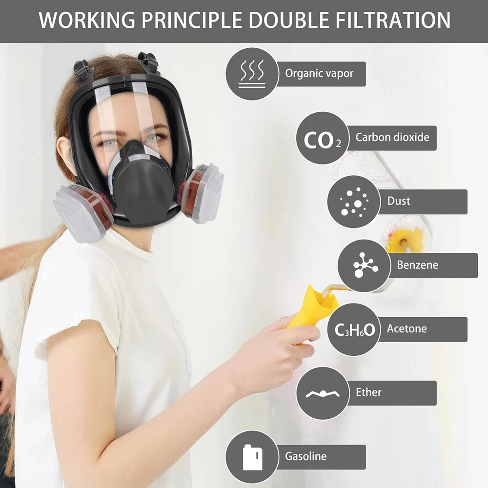 6800 Industrial Painting Spray - Woodworking Respirator 评论和价格